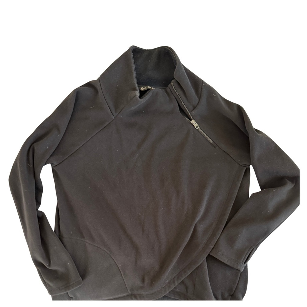 ATHLETA COZY KARMA ASYM
PULLOVER LARGE BLACK
SWEATSHIRT LIKE NEW